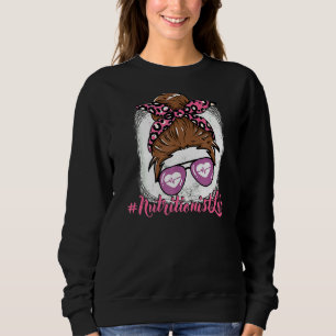 Sweatshirt Nourriture Nutritionniste Pour Femmes Filles Infir