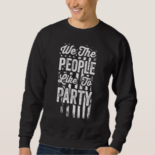 Sweatshirt Nous Les Gens Aiment Faire La Fête Bière Boire 4 D