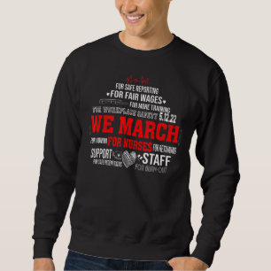 Sweatshirt Nous Marchons Pour Infirmières Infirmière Aîné Mil