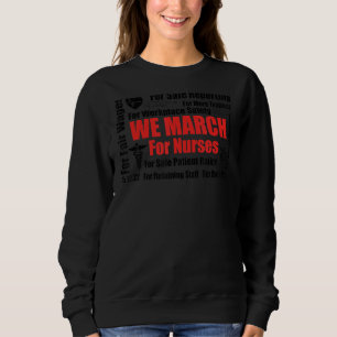 Sweatshirt Nous marchons pour les infirmières Million Nurse M