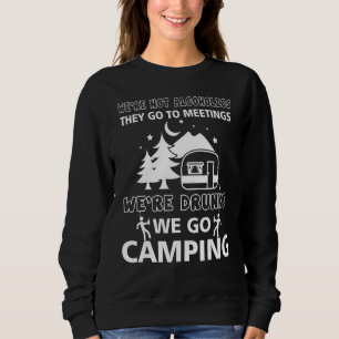 Sweatshirt Nous ne sommes pas des alcooliques, ils vont à des