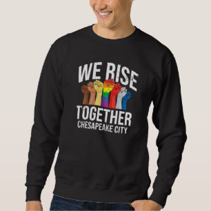 Sweatshirt Nous Nous Réunissons Chesapeake City Lgbtq Virgini