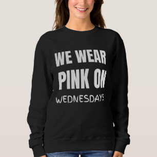 Sweatshirt Nous Portons Rose Le Mercredi Design
