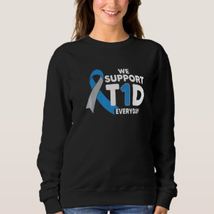 Sweatshirt Nous Soutiendons La Sensibilisation Au Diabète Tou