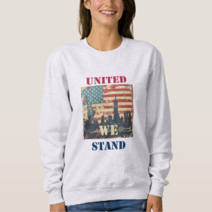 Sweatshirt Nous unissons nos forces   Conception patriotique 