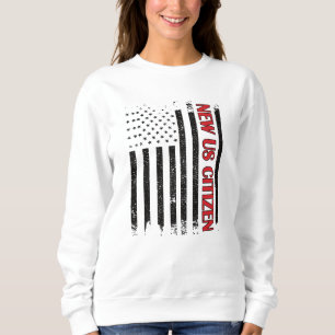 Sweatshirt Nouveau citoyen américain USA Fiers de la nouvell