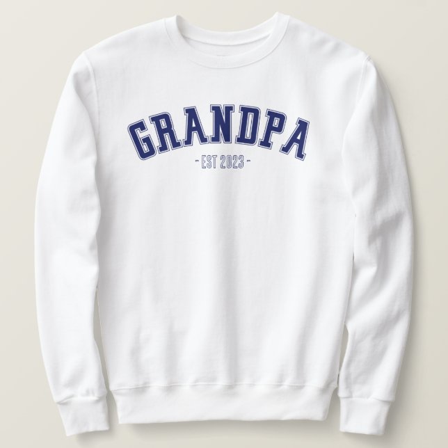 Sweatshirt Nouveau grand-père cadeau de Fête des pères grand- (Design devant)
