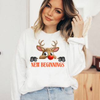 Sweatshirt Nouveaux débuts Joyeux Noël