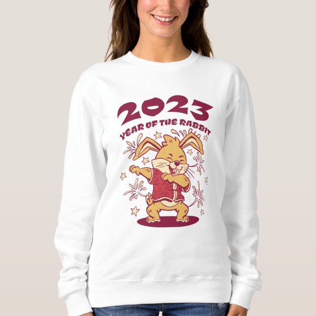 Sweatshirt Nouvel An chinois 2023 - Année du lapin (Devant)