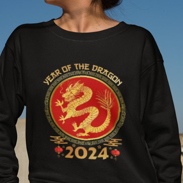 Sweatshirt Nouvel An lunaire chinois 2024 - Année du Dragon (Créateur téléchargé)