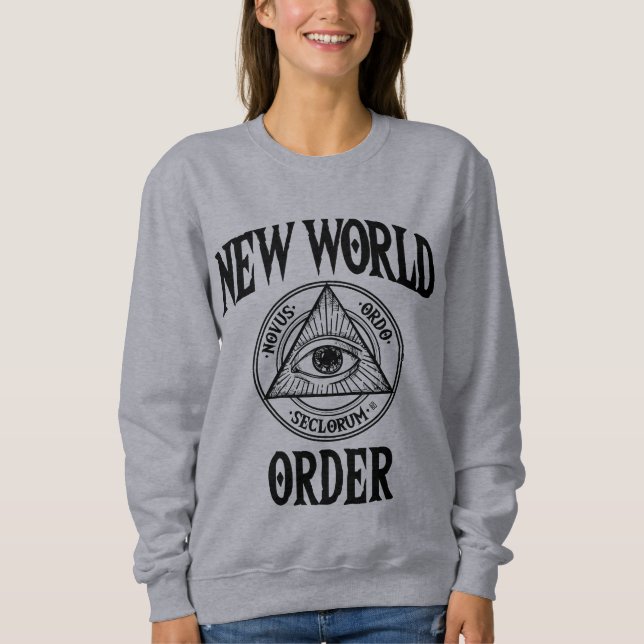 Sweatshirt Nouvel ordre mondial Illuminati (Devant)