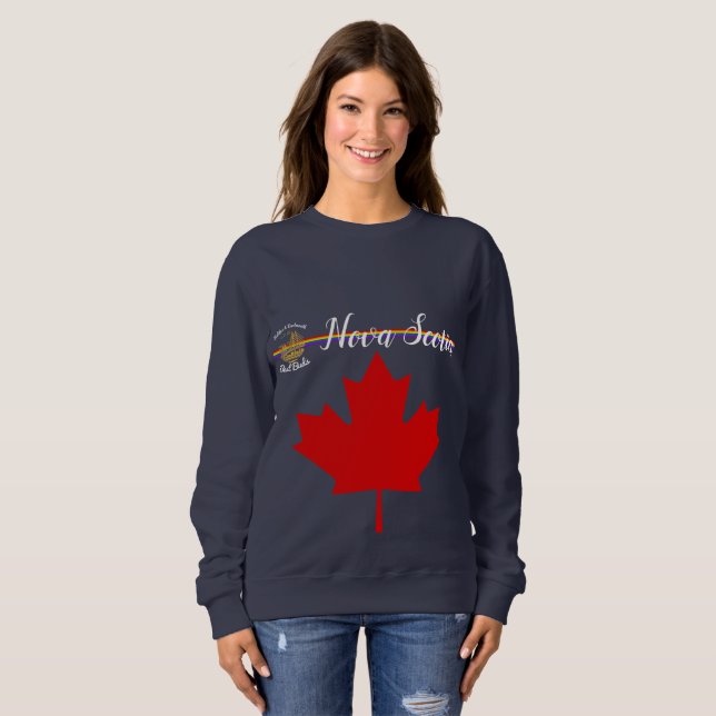 Sweatshirt Nouvelle-Écosse Halifax Dartmouth Meilleurs bourge (Devant entier)