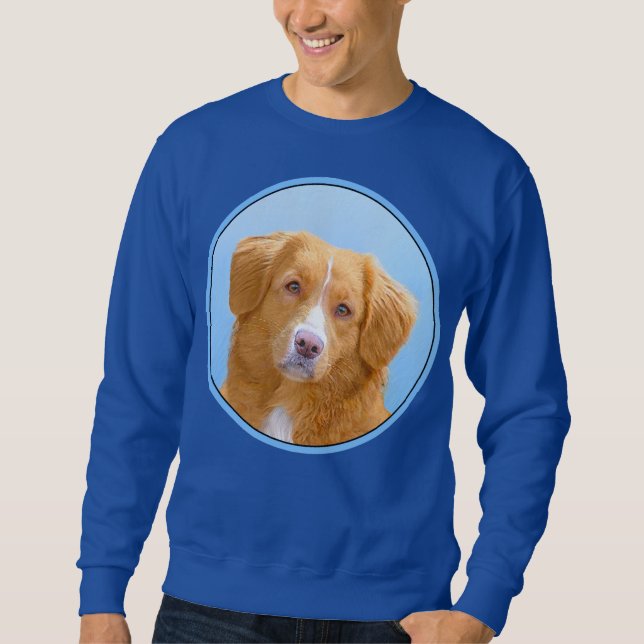 Sweatshirt Nouvelle-Écosse Peinture de chien pour l'essayeur  (Devant)