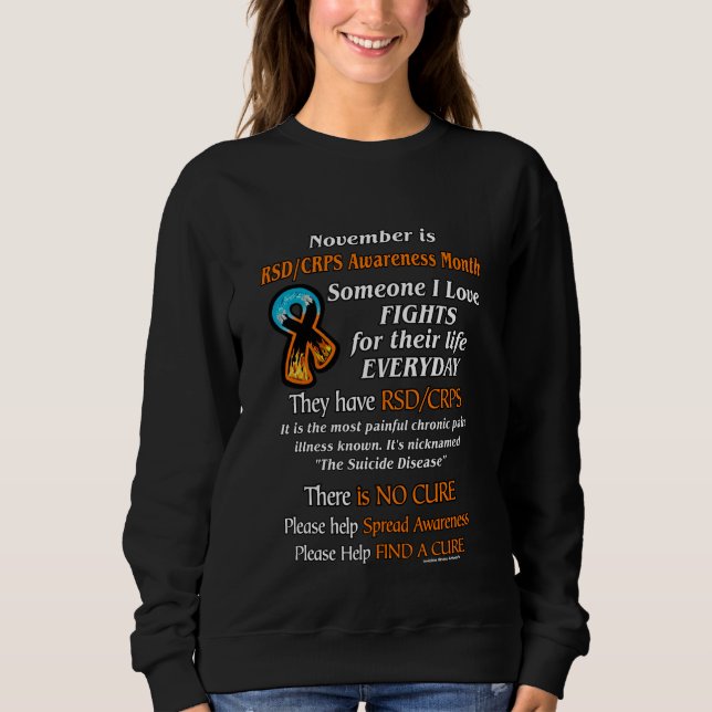 Sweatshirt Novembre...Quelqu'un que j'aime combat le Sweatshi (Devant)
