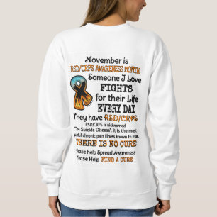 Sweatshirt Novembre...Quelqu'Un Que J'Aime Se Battre