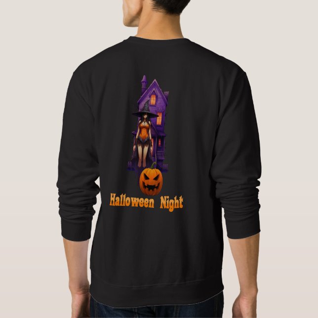 Sweatshirt Nuit d'Halloween (Maison hantée) (Dos)