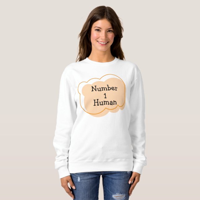 Sweatshirt Numéro 1 T-shirt humain (Devant entier)