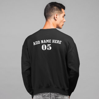 Sweatshirt Numéro de base-ball Vintage personnalisé Rétro