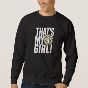 Sweatshirt Numéro quatre c'est ma fille 4 maman papa volley-b