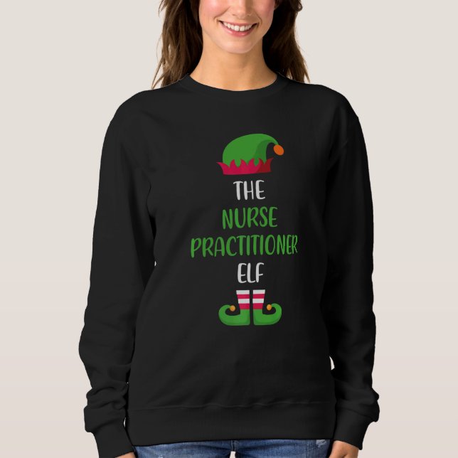 Sweatshirt Nurse practitioner Elf Family Matching Group Chris (Devant)