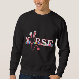 Sweatshirt Nurselife Stethoscope Scruter Pâques Jour Mignonne