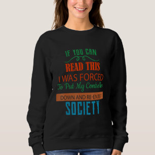 Sweatshirt Obligé De Mettre Mon Contrôleur Vers Le Bas Humour