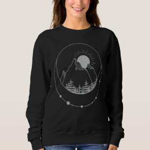 Sweatshirt Occulte Mystique Magique Indoorsy Outdoorsy Mounta
