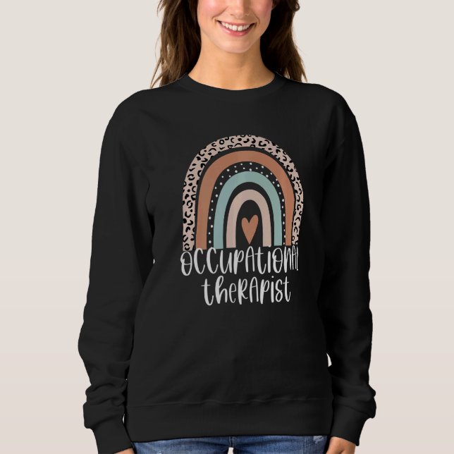 Sweatshirt Occupational Therapy OT Therapist OT Month Leopard (Devant)