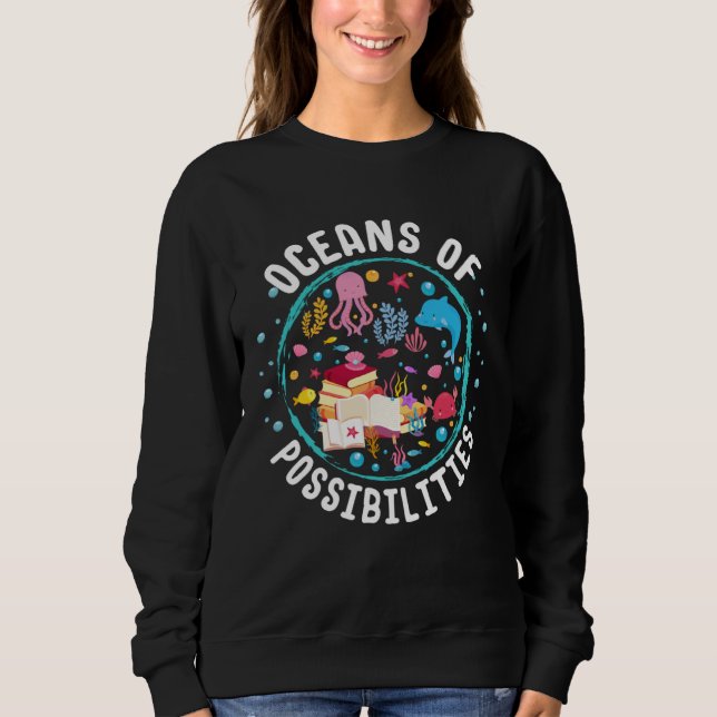 Sweatshirt Ocean Creatures Summer Reading Possibilities Libra (Devant)