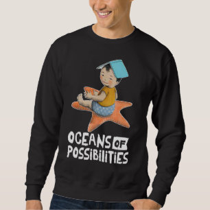 Sweatshirt Océans Des Possibilités Poissons D'Été Animaux De 