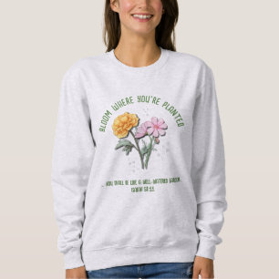 Sweatshirt Octobre Mois de naissance Fleur MARIGOLD COSMOS Pe