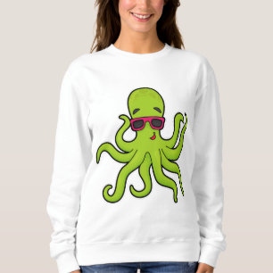 Sweatshirt Octopus avec lunettes de soleil