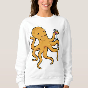 Sweatshirt Octopus avec verre de jus