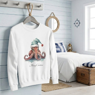 Sweatshirt Octopus Christmas Joy, coutume