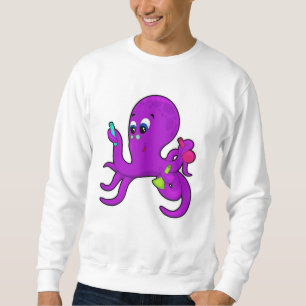 Sweatshirt Octopus comme enseignant avec équipement de labora