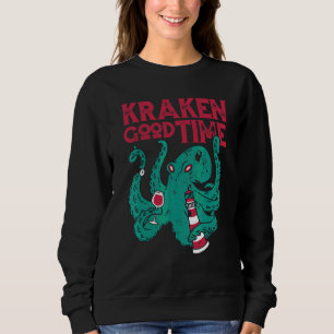 Sweatshirt Octopus Kraken Bon Moment Vin