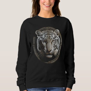 Sweatshirt Œuvre d'art du tigre blanc Animal Tigre