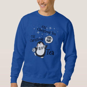 Sweatshirt Oh Christmas Tea Penguin Lover - Boisson de thé