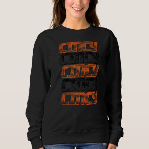 Sweatshirt Ohio Retro Vintage détendu Cincinnati