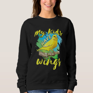 Sweatshirt Oiseau de compagnie Canari Pinson Maman Papa Mes e