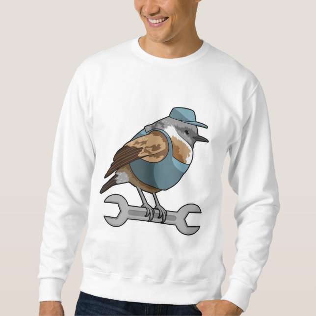 Sweatshirt Oiseau en artisan avec clé (Devant)