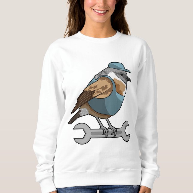 Sweatshirt Oiseau en tireur avec clé (Devant)