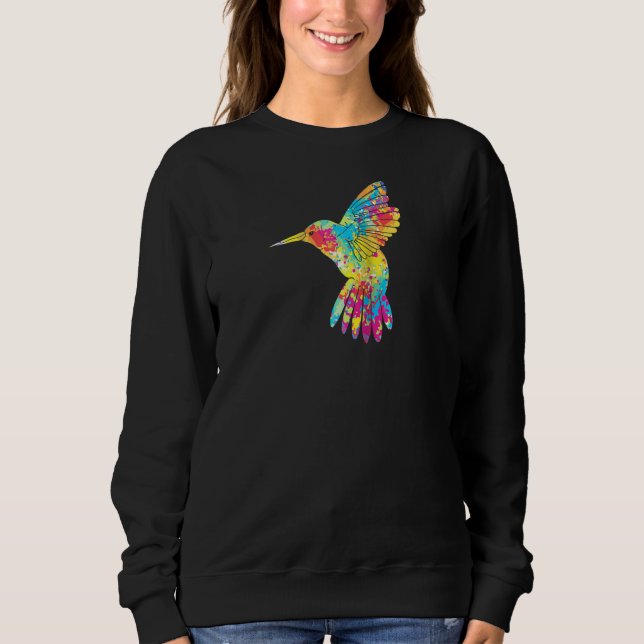 Sweatshirt Oiseau Observateur Pour Enfants Colibri Coloré Rag (Devant)