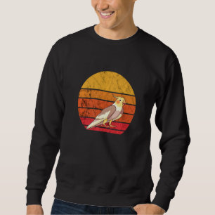 Sweatshirt Oiseau Perruche Rétro Coucher de soleil Cacatoès P