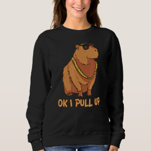 Sweatshirt Ok J'Ai Tiré Des Lunettes Capybara Mème À Benne