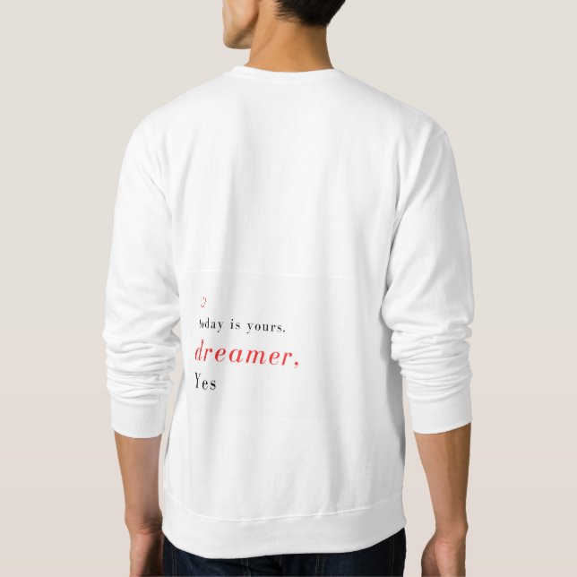 Sweatshirt 'OKAY Dreamer' Long Manches Crew Cou (Dos)