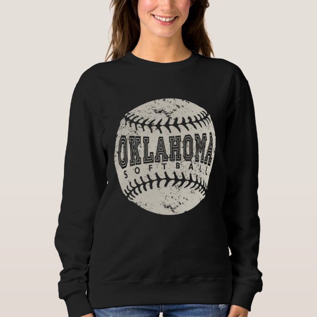 Sweatshirt Oklahoma Softball Ball (Devant)