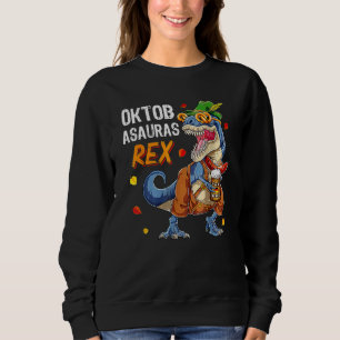 Sweatshirt Oktoberfest T Rex Dinosaur Lederhosen Bavarian Cos