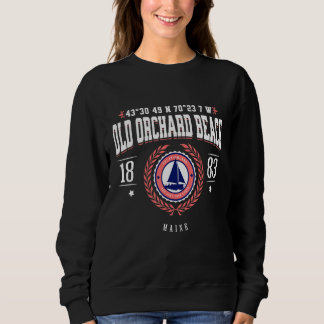 Sweatshirt Old Orchard Beach Maine Nautical Sailboat Beach So