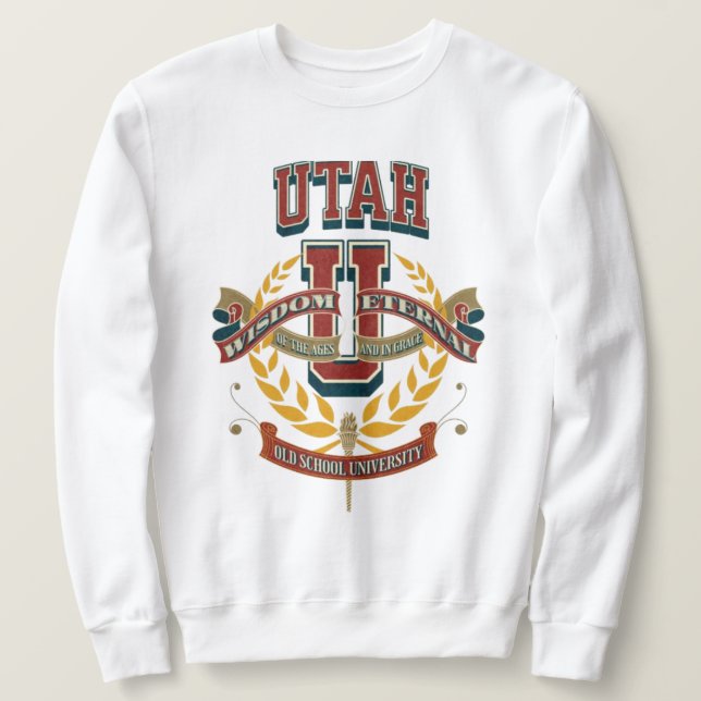 Sweatshirt Old school University of Utah  (Design devant)